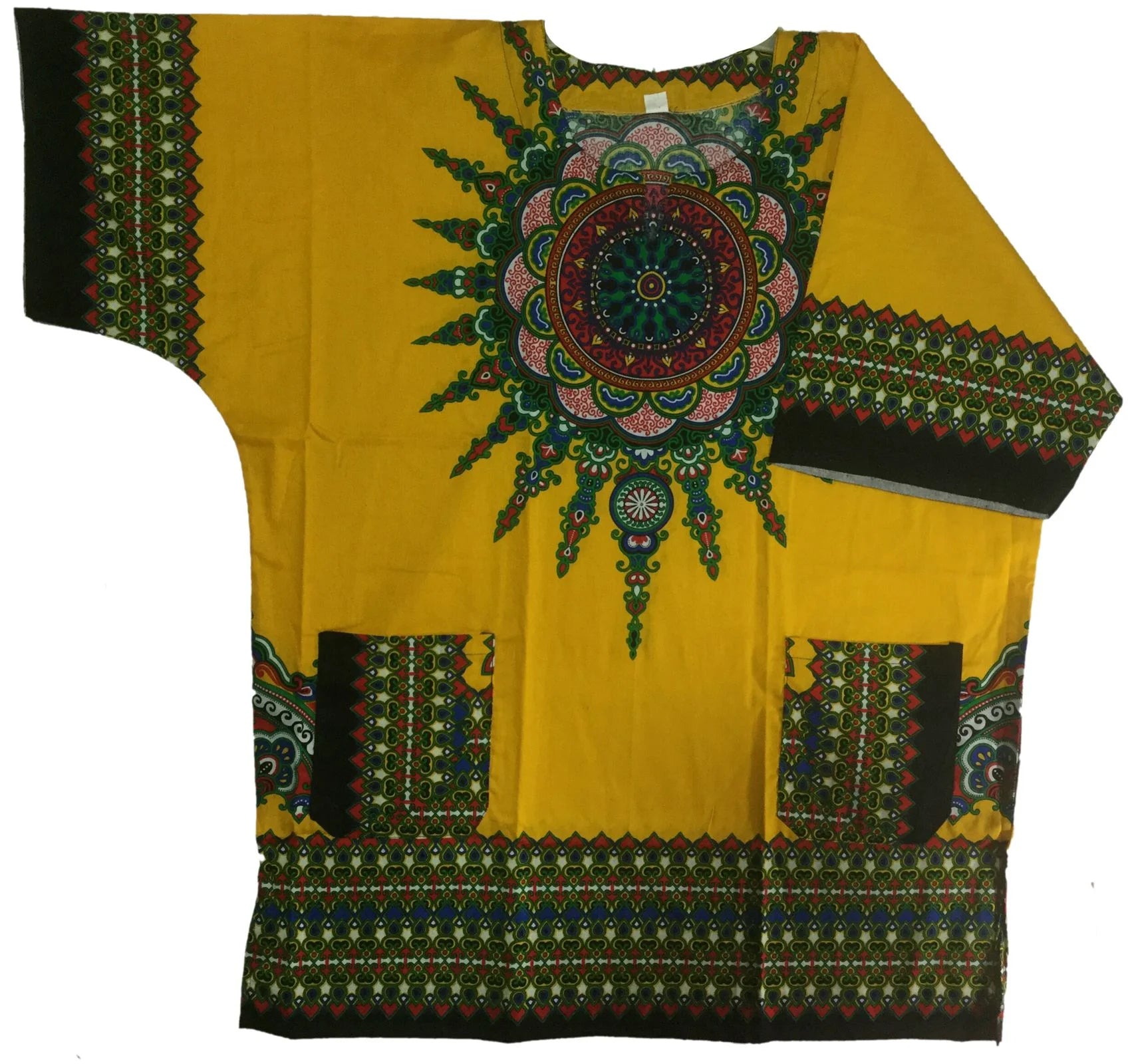 African Shirt for Men Women Dashiki Cotton T Shirt Traditional Tribal Clothing