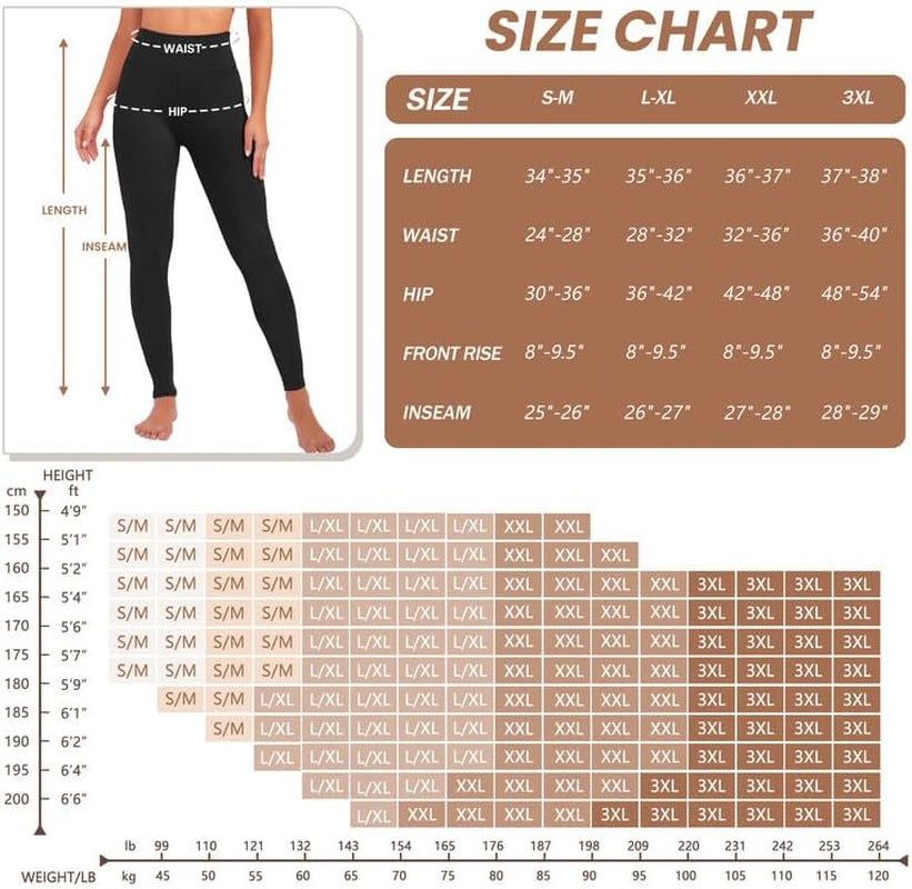 High Waisted Leggings for Women Buttery Soft Stretchy Tummy Control Workout Yoga Running Pants One&Plus Size